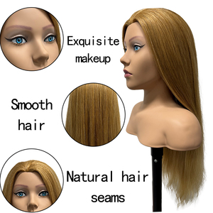 Affichage d'enseignement perruque cheveux modèle tête femme africaine modèle styliste tissage <span class=keywords><strong>salon</strong></span> <span class=keywords><strong>de</strong></span> <span class=keywords><strong>coiffure</strong></span> - Product Image 4