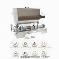 Offre Spéciale de mélange de remplissage de pâte liquide semi-automatique avec remplisseur de piston grande trémie/machine de remplissage de sauce chili