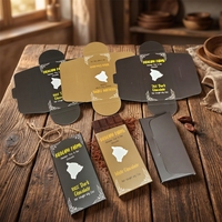 Boîte d'emballage pliable pour barre chocolatée recyclable, fond à verrouillage automatique, sans colle, assemblage facile, impression couleur personnalisée, carton