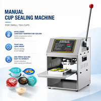 Machine manuelle de scellage de boîtes pour capsules de thé, café et poudre de probiotiques – Scelleuse thermique pour emballages en aluminium