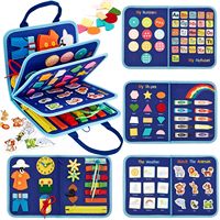 Livre d'activités en feutre doux, planche sensorielle, classeur interactif, jouet éducatif sensoriel pour les tout-petits, favorise le développement de la motricité fine