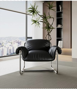 Fauteuil suspendu <span class=keywords><strong>Acapulco</strong></span> moderne haut de gamme, confortable, en cuir, pour salon - Product Image 2