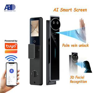 उच्च गुणवत्ता वाले ट्यूया स्मार्ट लॉक स्क्रीन पेप होलफेस पहचान पूर्ण-स्वचालित बुद्धिमान चेहरे का ताला - Product Image 1