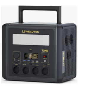 Station d'alimentation portable 2000W, batteries LiFePO4 au lithium-ion avec BMS, système d'alimentation solaire hors réseau, chargeur sans fil - Product Image 2