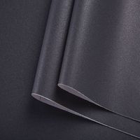 Papel tapiz autoadhesivo negro mate con patrón geométrico, decoración del hogar de estilo clásico con función impermeable, diseño de palo despegable
