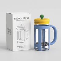 Cam French Press Kahve Makinesi 350ml 600ml 1000ml Borosilikat Cam French Press Özel Logo