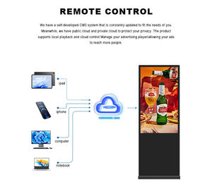 Qtenboard 43 inch kỹ thuật số tương tác cảm ứng hiển thị quảng cáo media player Totem dọc <span class=keywords><strong>LCD</strong></span> signage hiển thị Máy nghe nhạc Totem - Product Image 3