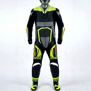 Combinaison de course moto professionnelle pour homme en cuir de vache véritable/crocodile Ramaha, 1 pièce, combinaison de moto en cuir de qualité supérieure - Product Image 1