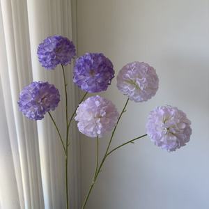 Flores de Hortensia Artificiales Junheyuan, Flor de Seda de una Sola Rama, Decoración de Bodas, Arreglo Floral - Product Image 2