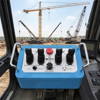 Télécommande industrielle NOMI NM002 à quatre joysticks longue portée pour grue de construction 12V 24V 500M IP67