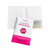 Porta Recetas Personalizado, Impermeable, de PVC, Funda Protectora de Documentos de Plástico Suave, Carpeta para Recetas Médicas y Farmacéuticas