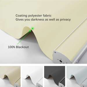 Volets roulants intelligents à commande vocale via application WiFi, taille personnalisée, résistants à la poussière pour <span class=keywords><strong>baie</strong></span> vitrée, home cinéma, salle d'étude - Product Image 5