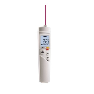 เทสโต้ 826-T2/T4 เครื่องวัดอุณหภูมิอาหารแบบอินฟราเรด ฟังก์ชั่นคู่ อินฟราเรดและแบบสัมผัส พร้อมเลเซอร์ชี้เป้าและสัญญาณเสียงเตือน - Product Image 1