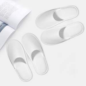 Chaussons de spa, chaussons d'hôtel antidérapants en polaire, chaussons lavables et réutilisables pour hôtel, invité, voyage, mariée - Product Image 2