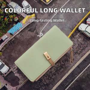 Portefeuille court en cuir pour femmes, porte-cartes et porte-monnaie, de qualité supérieure, tendance automne-hiver, fabriqué par des designers - Product Image 2