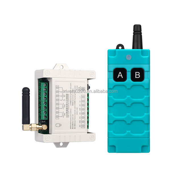 DC 12V-36V 10A RF Wireless Remote Control Switch 2 Channel Relay Controller for Pump Motor Electric Actuator Reversing Control
