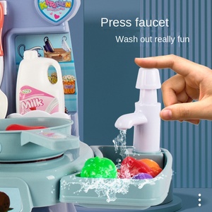 Mini Set da cucina in plastica per bambini di <span class=keywords><strong>3</strong></span> <span class=keywords><strong>anni</strong></span> di simulazione di cucina casa 6 Baby Cooking Suit Box cucina cucina <span class=keywords><strong>giocattoli</strong></span> alimentari da cucina - Product Image 4