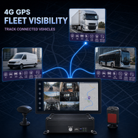 Système de gestion de flotte DVR mobile AI, système de surveillance DMS ADAS BSD par caméra, solution de sécurité pour camions lourds, fourgons et bus, étanche IP69K