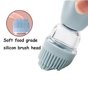 Food Grade Products Kitchen Gadgets BBQ Spice Jar For Oil Dropper Measuring Oil Dispenser Bottle With Silicone Brush For Home