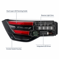 Conjunto de Luces Traseras LED de Alta Luminosidad, Lámpara de Señal de Frenado y Direccional para Automóvil, Accesorios para Carrocería, Compatible con Changan CS55 Plus