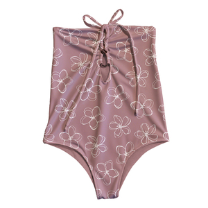 Shangshan OEM per bambine senza maniche costumi da bagno stampa hawaiana personalizzato con cinturino Micro per bambini Bikini intero - Product Image 2