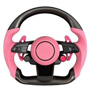 Volante de Fibra de Carbono y Cuero con Pantalla LED y Levas de Cambio para <span class=keywords><strong>Audi</strong></span> A6/A7/A8/A9/<span class=keywords><strong>A10</strong></span>/A11/A12 S6/S7/RS6/RS7 (2017-2024) - Product Image 5