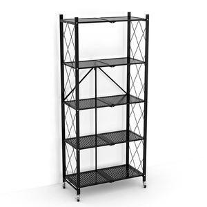 Étagère pliante en acier à 3 niveaux <span class=keywords><strong>pour</strong></span> four à micro-ondes, design multifonctionnel, certifiée ISO, fournie par l'usine Morgie - Product Image 5