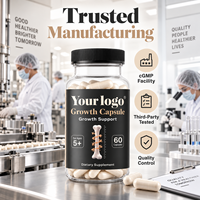 Capsules de croissance pour enfants Vitamine D Calcium Phosphore Soutien nutritionnel quotidien Soins de santé Complément alimentaire Fournisseur d'usine OEM ODM