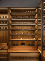 Meubles de magasin d'optique personnalisés, design d'intérieur de magasin de lunettes, étagère d'exposition en bois pour lunettes, présentoir de lunettes, vitrine