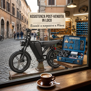 Bicicleta Eléctrica QMWHEEL V20 Pro con Llantas Gruesas de 20 Pulgadas y 4.0, Batería de 48V 15.6AH, DDP Italia, Doble Suspensión, Frenos Hidráulicos - Product Image 1