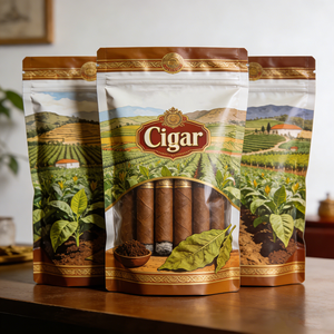 Sacchetti Trasparenti Stampati per Sigari in <span class=keywords><strong>Plastica</strong></span>, Buste Richiudibili con Cerniera per Sigari. Borsa da Viaggio per Sigari in Polietilene, Piccole Buste di <span class=keywords><strong>Plastica</strong></span> - Product Image 1