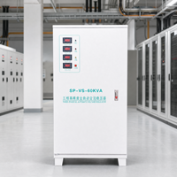 Stabilisateur de tension triphasé sécurisé 60 kVA 380 V, régulateur automatique pour la protection contre les surtensions et l'éclairage