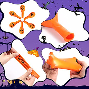 Halloween <b>Balloon</b> Party <b>Balloon</b> Set Grimace Scary Haunted House 12 "Halloween Latex <b>Balloon</b> <b>Decoration</b> - Product Image 3