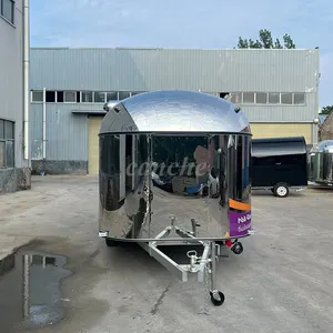 Carrito de Comida Móvil Eléctrico de Acero Inoxidable Estándar Europeo para Venta de Hot Dogs y Snacks, Totalmente Equipado - Product Image 3