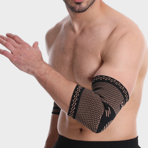 Manga de codo con infusión de cobre transpirable con Soporte Reforzado para deportes al aire libre - Product Image 1