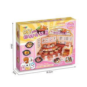 EbiLe DIY Mini Hot Pot Toy Set en plastique pour enfants de 3 à 6 ans, kit de jeu alimentaire rotatif - Product Image 4