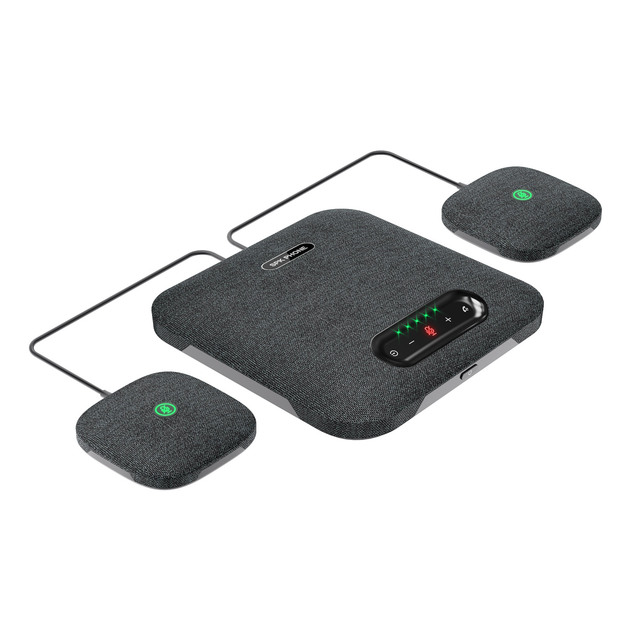 Wireless Omnidirectional Speakerphones Video Conference Microphone Speaker Mic 360 Degree Voice Pick up Work with NDI Camera