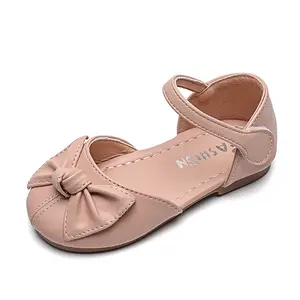 직접 공장 도매 하이 퀄리티 어린이 공주 신발 소녀 댄스 원피스 신발 여자 아기 플랫 신발