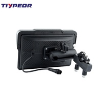 TIYPEOR 7 pouces Portable Moto Sans Fil CarPlay Android Auto Écran Moto Navigation Moto Sans Fil Moto Carplay