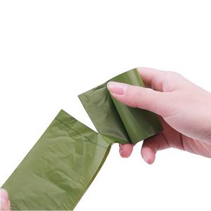 YHpet Yüksek Kaliteli Yeşil Plastik Çevre Dostu Biyobozunur HDPE 8 Rulo Kit Köpek Evcil Hayvan Dışkı Poşetleri - Product Image 3