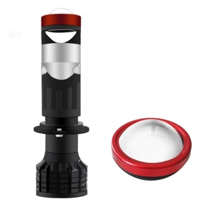 อุปกรณ์ตกแต่งรถยนต์ หลอดไฟหน้า LED H7 หลอดไฟโปรเจคเตอร์ LED ขนาดเล็ก H4 ไฟหน้า LED สำหรับรถจักรยานยนต์ - Product Image 1