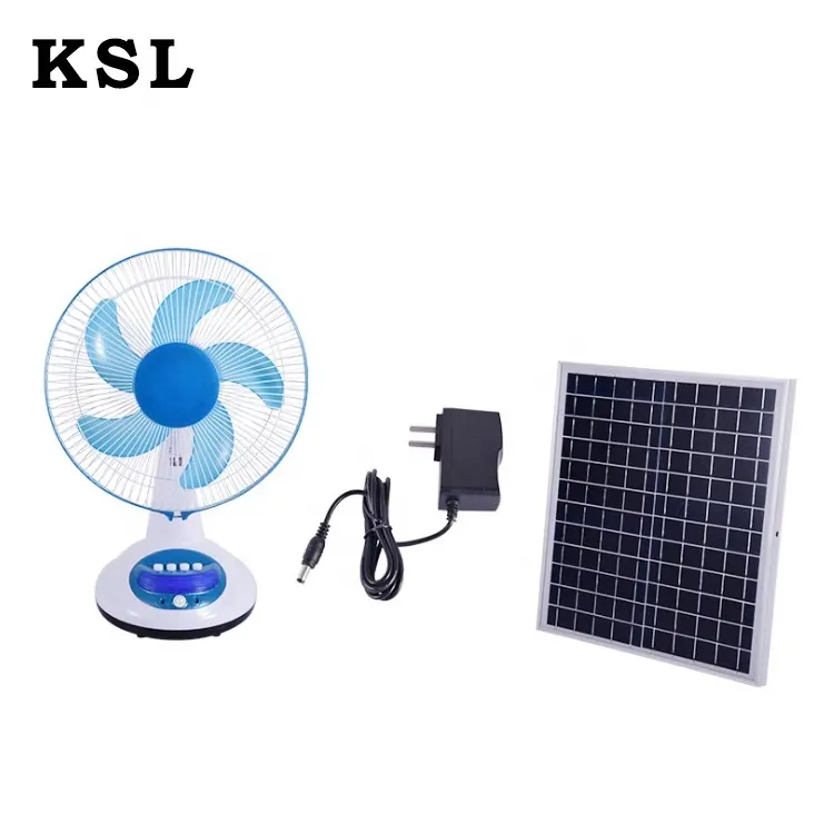Ventilador Solar portátil de aluminio de <span class=keywords><strong>15w</strong></span>, tres velocidades de viento, oscilación, buena calidad