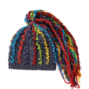 Chapeaux chauds unisexes pour l'automne et l'hiver, faits à la main, tissés, style hip-hop ethnique, chapeau <span class=keywords><strong>dreadlocks</strong></span>, <span class=keywords><strong>bonnet</strong></span> style automne - Product Image 1