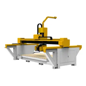 5 Axis Stone Bridge Saw Cutting Grave Stone Carving And Printing Machine