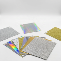 Qinyu A3/A4 Film de transfert DTF 3D en TPU à effet relief, patchs de transfert dorés, logo UV imperméable pour marque, étiquettes thermocollantes couleur chrome brillant