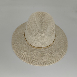 Nuevo sombrero de ala ancha de Color sólido Europeo Americano para mujer de pescador de punto de lana MERINO personalizado de verano - Product Image 1