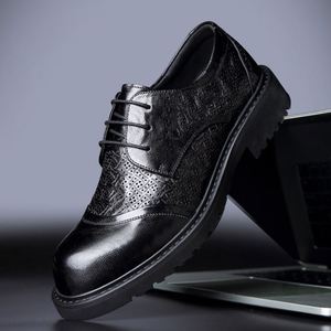 Chaussures Derby sur mesure haut de gamme, dessus en cuir de mouton de qualité supérieure, fermeture à lacets, antidérapantes, chaussures formelles pour homme, pour mariage, affaires, automne - Product Image 6