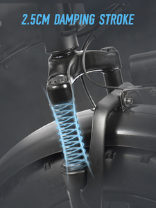 Vélo électrique Chamrider DT450 avec pneus larges de 20 pouces, batterie au lithium 48V 50AH, autonomie de 300 km, vélo électrique Fatbike, vélo de livraison électrique - Product Image 4