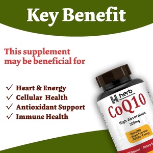 Complément alimentaire Coenzyme Q10 en poudre en vrac, capsules molles CoQ-10 pour adultes, marque privée ODM/OEM - Product Image 3