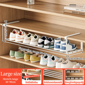 <span class=keywords><strong>Zapatero</strong></span> retráctil de acero inoxidable personalizado, estante de almacenamiento <span class=keywords><strong>multiusos</strong></span> para armarios de almacenamiento de zapatos, armario - Product Image 5